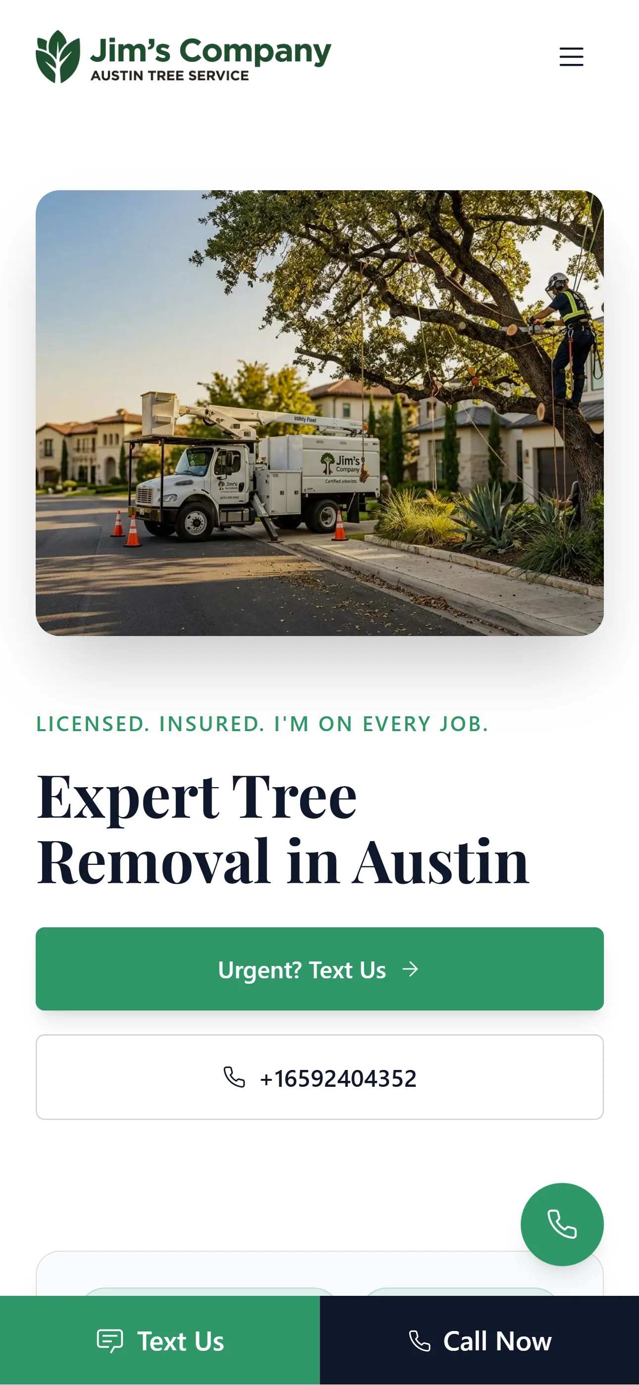 Worklode website theme for tree service businesses, with bold outdoor imagery.